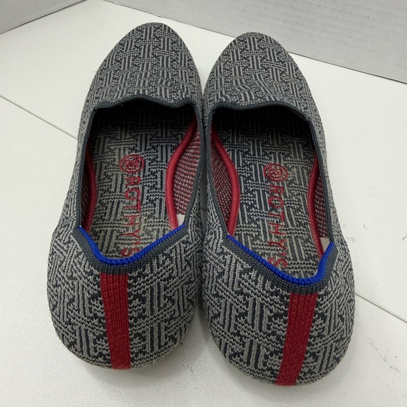 Rothy's The Loafer in Charcoal Grid Retired Pattern Women's Size 8 - Picture 5 of 11